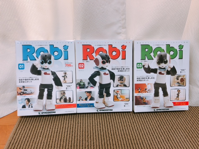 DeAGOSTINI / 週刊 ロビ(Robi) 初版 全70巻セットと、週刊 Robi